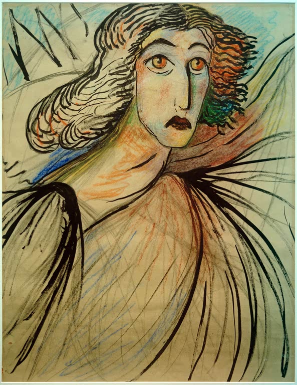 Marianne von Werefkin, Selbstbildnis / Grafik, um 1920