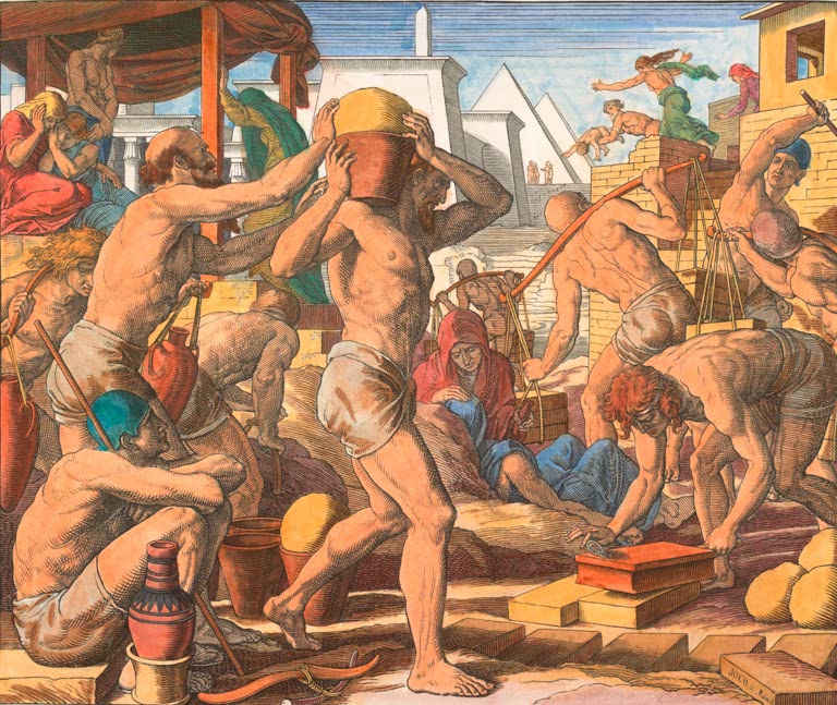 Schnorr-Bibel, Israeliten Dienstbarkeit