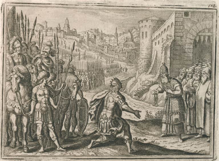 Alexander d. Gr. in Jerusalem / Merian