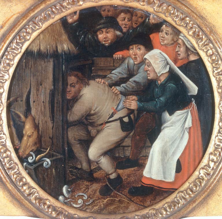 P. Brueghel d. J., Trunkenbold…