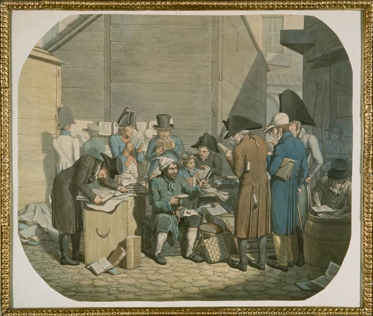 Antiquar auf Leipziger Messe / Opiz
