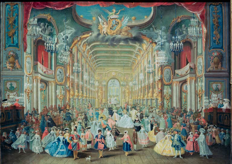 Maskenfest in Bonn 1754 / Rousseau