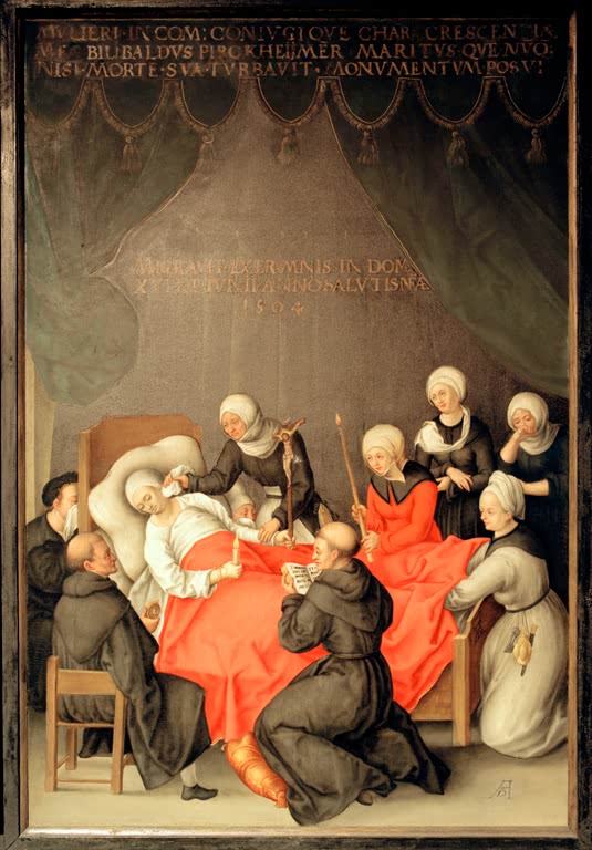 Crescentia Pirckheimers Tod / n. Dürer